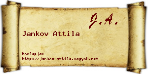 Jankov Attila névjegykártya